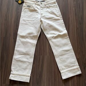 Drew House Selvedge Wide Leg Jean White 32 DS New In Bag DH-SDS18